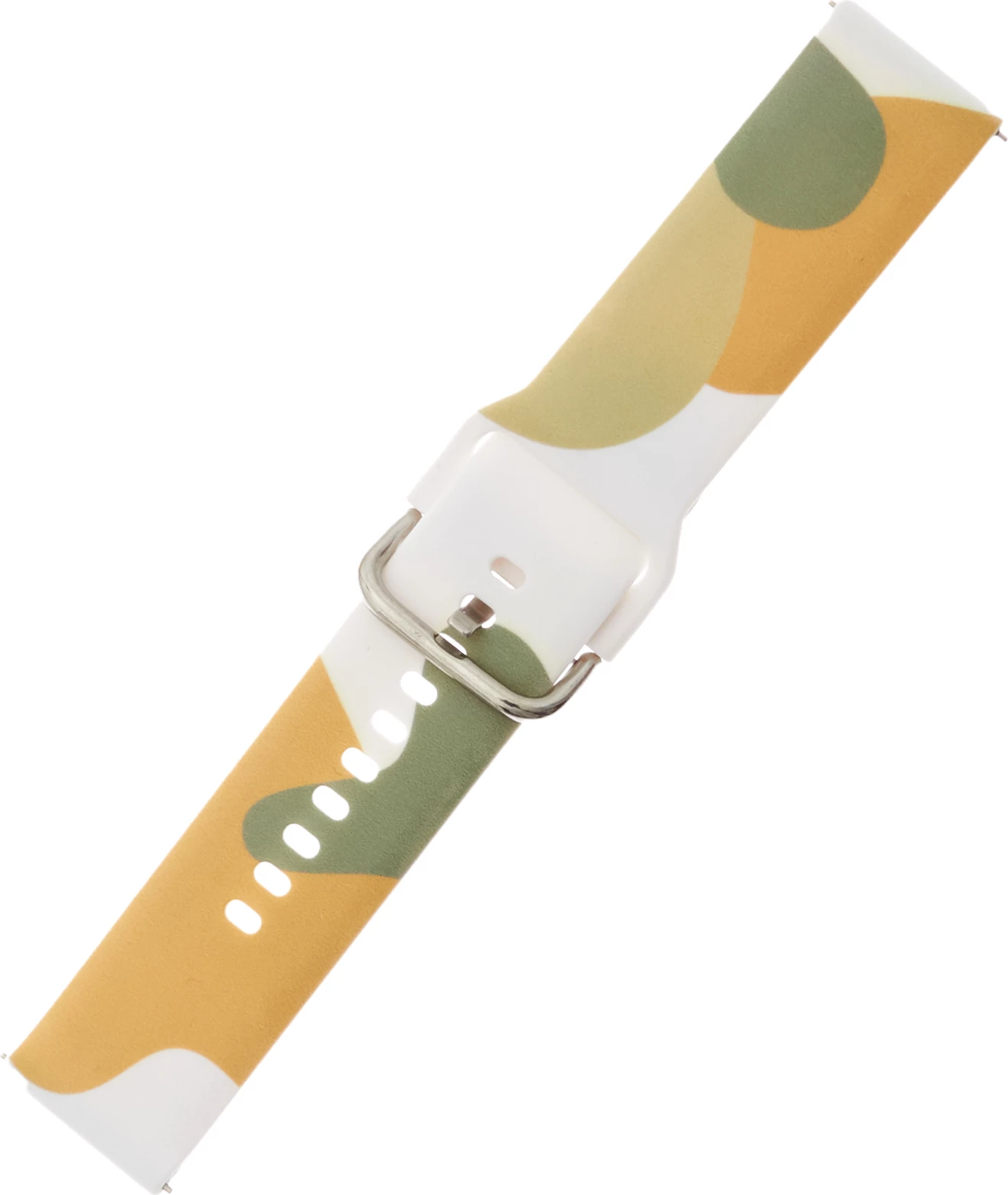 Rrip silikoni Hurtel Moro Band për Samsung Galaxy Watch 42mm, kamuflazh, Gjelbër/Portokalli/Bardhë