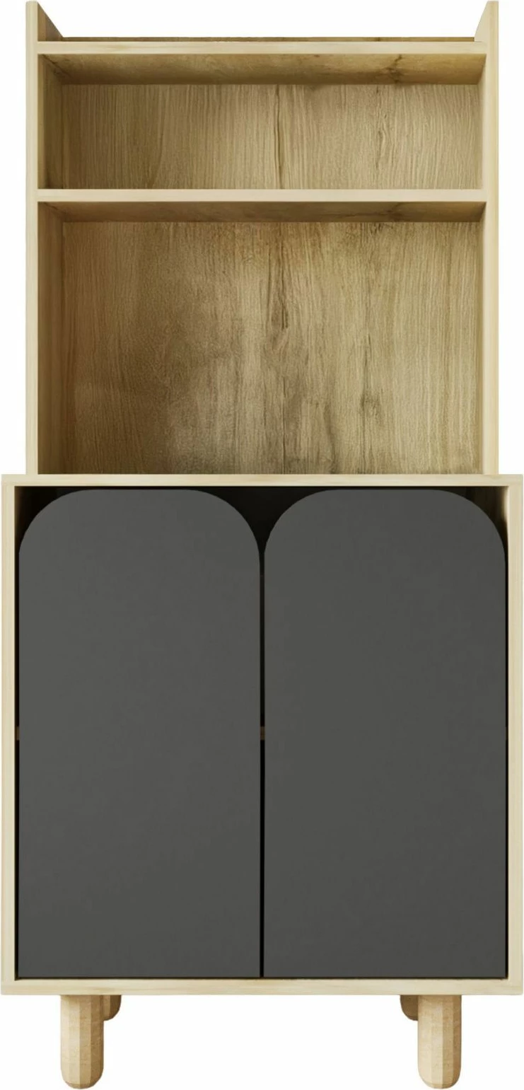 Dollap multifunksional Skye Decor, Parma 2, ngjyrë lisi safir dhe antracit