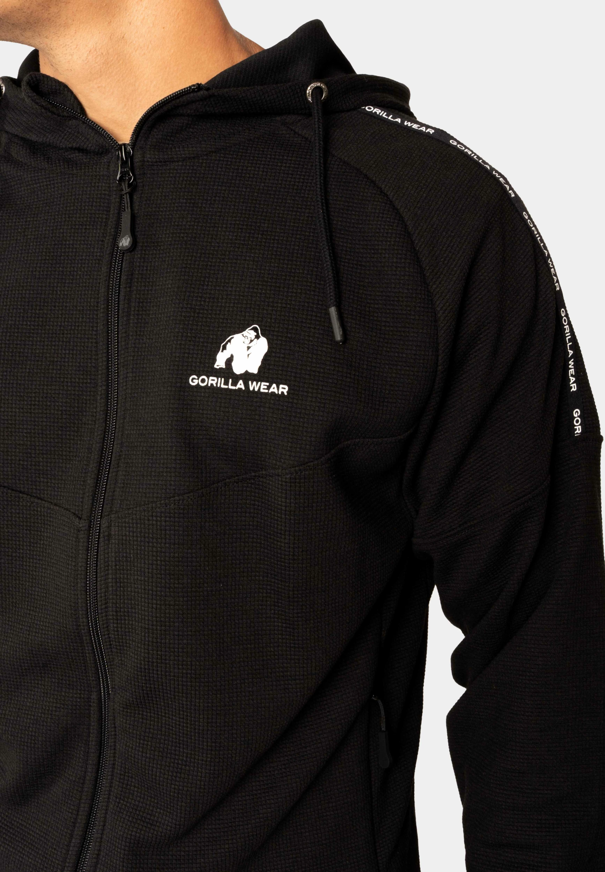 Harvey Hooded Track Jacket - Black [Madhësia: L]