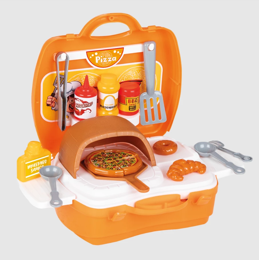 Set lodër për fëmijë Pilsan Pizza Set with Carrying Case (34 pjesë)