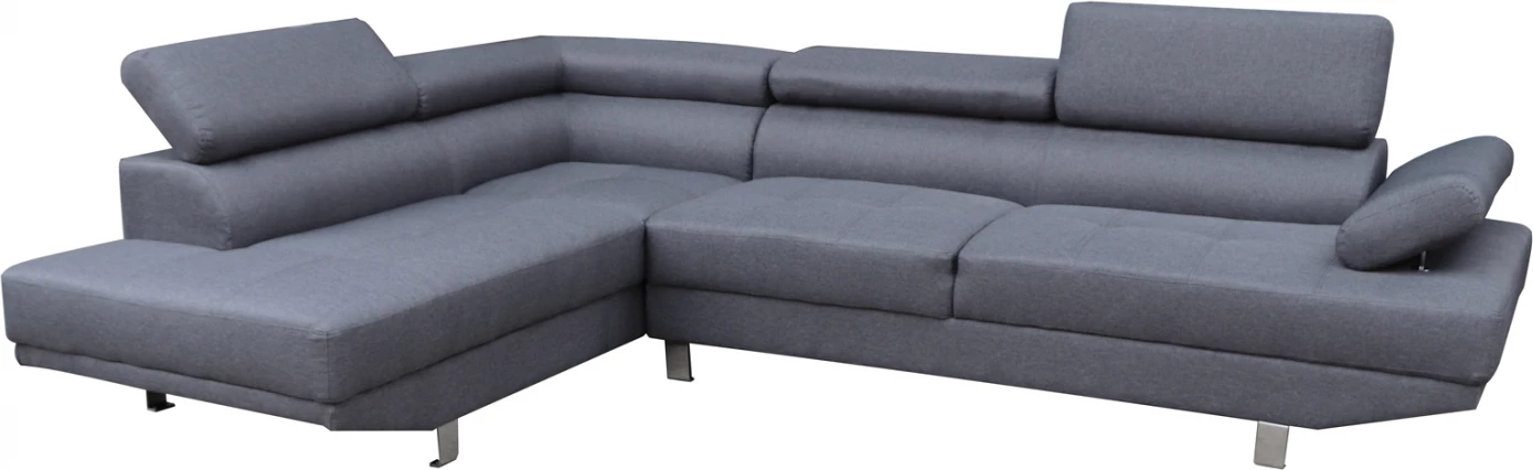 Kënd divani i majtë GORO FH3085.10L, ngjyrë gri, 270x200x87H cm