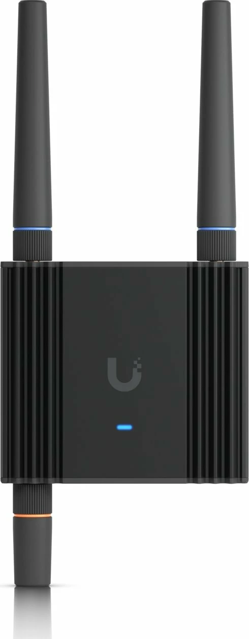 Router Ubiquiti UMR-Ultra 4G LTE, Wi‑Fi 4 2.4GHz, 2x LAN, slot SIM, i zi, me montim mur/DIN