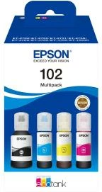 Bojë printeri, Epson, 102 EcoTank, 130 ml, 4-ngjyra, set 4-shishe (C13T03R640)