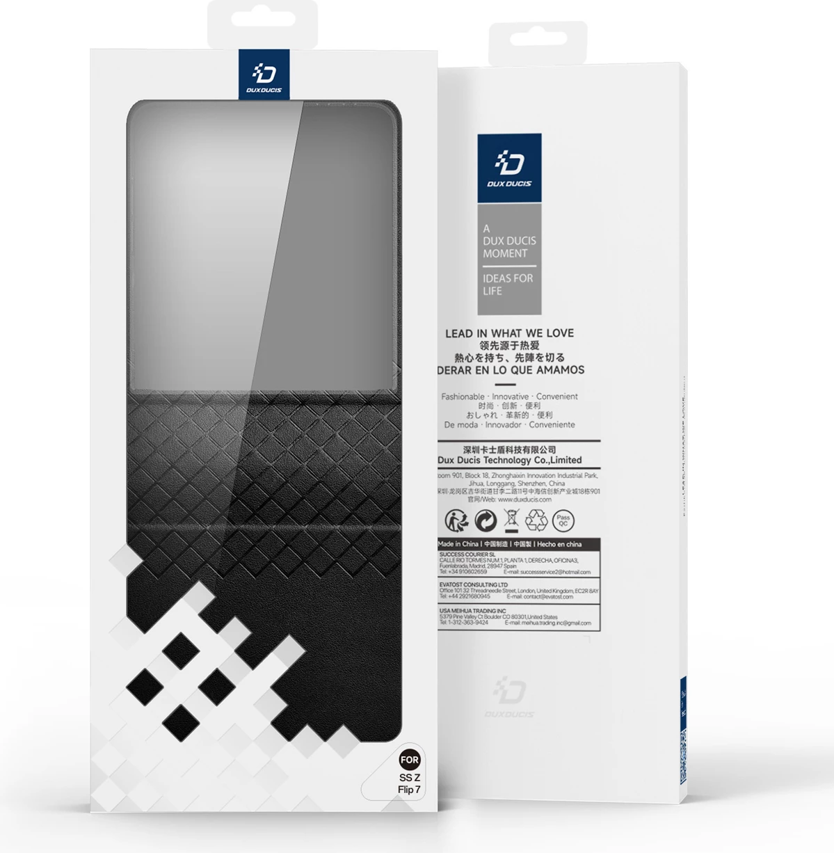 Mbështjellës Dux Ducis Bril për Samsung Galaxy Z Flip 7, i zi