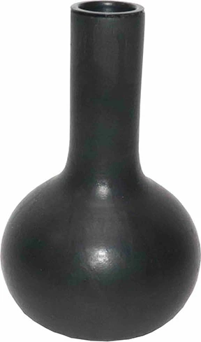 Mbajtës qiriri SCANDI, dru, ngjyrë e zezë, 8x8x13cm