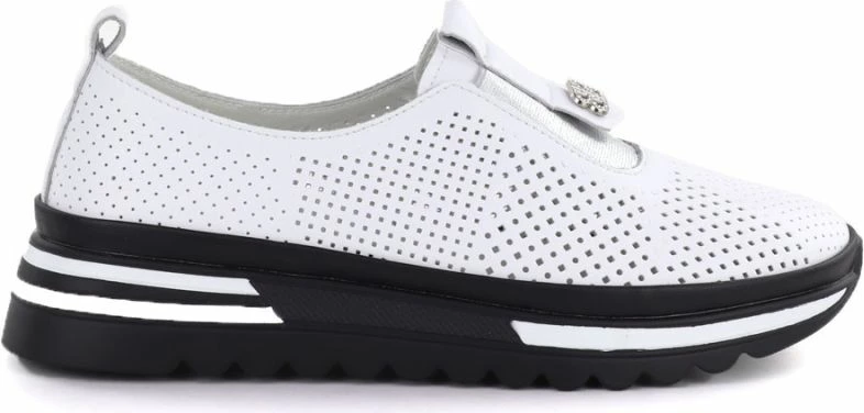 Këpucë platforme për femra S.Barski 7092, të bardha