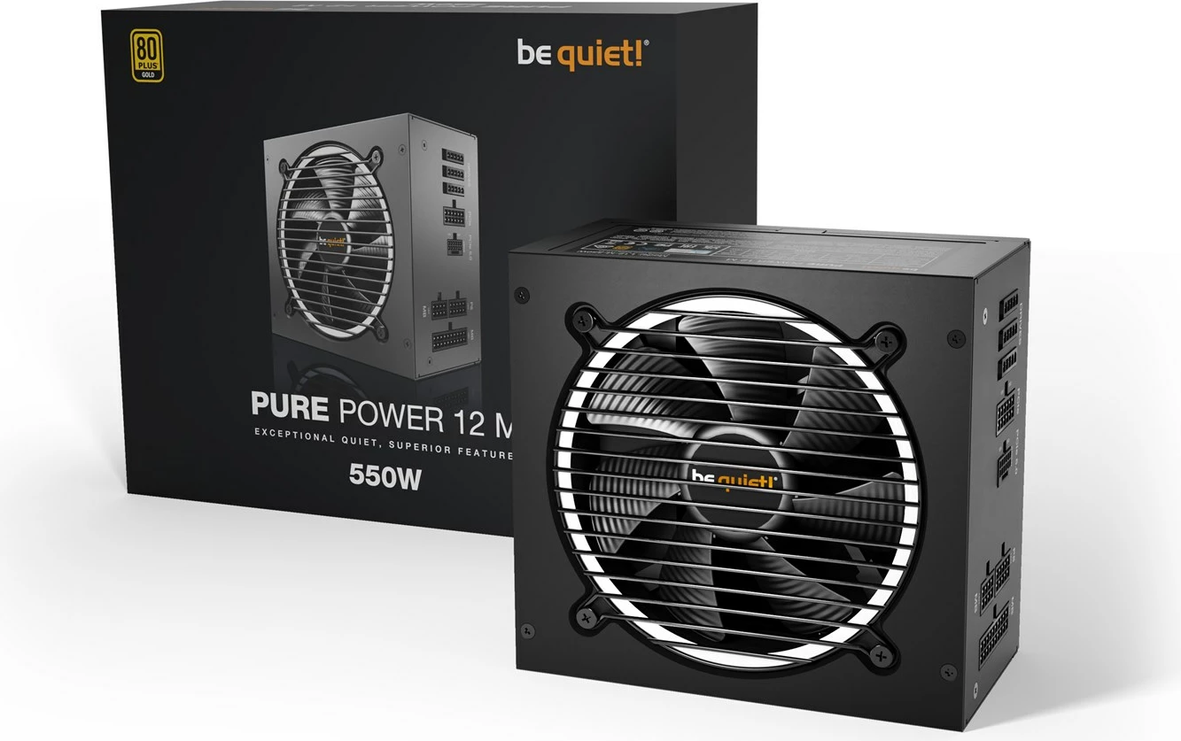 Burim energjie be quiet! Pure Power 12 M, 20+4 pin ATX, 550 W, i zi