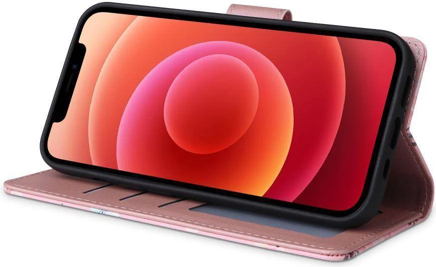 Mbështjellës flip wallet HAVANA Fancy Diary Marble për Samsung Galaxy A23, me rrip magnetik, me xhepa për karta, vjollcë