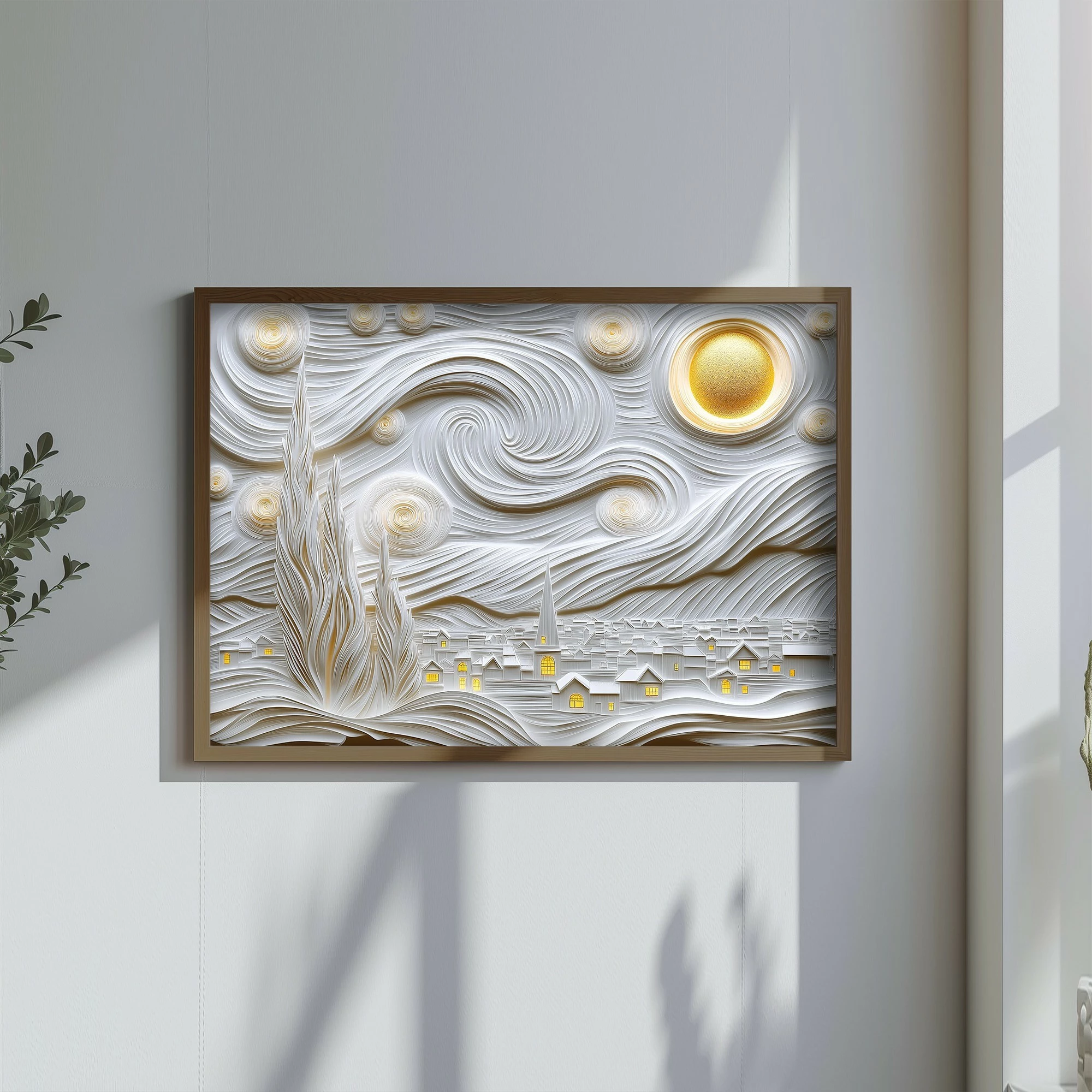 Pikturë dekorative me kornizë MDF, Wallity, TUN124-XL, shumëngjyrëshe, 50x70x3.5cm
