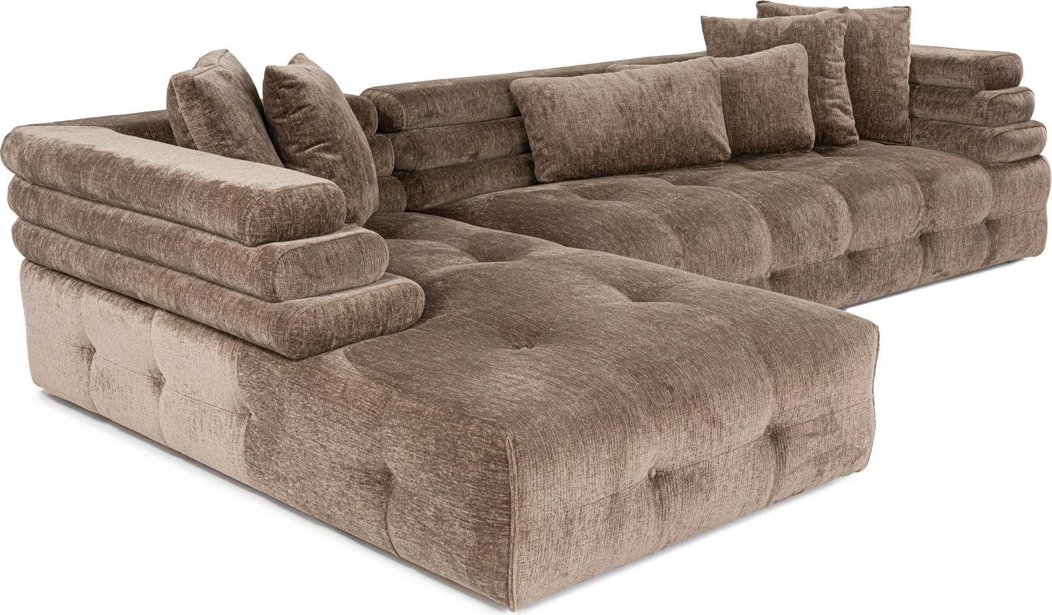 Kënd-sofë Boston, kënd majtas, gri, Atelier del Sofa (Chl-2R)