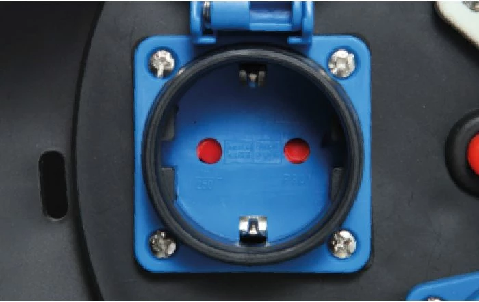 Rrotë zgjatuesi kablli BRUNNER Drummer Rubber 25 m 3x2.5 mm², CEE + 2 Schuko + 1 CEE, e zezë