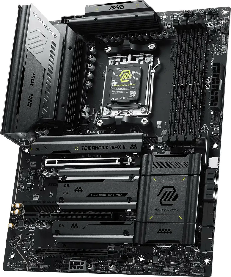 Pllakë amë MSI MAG B850 TOMAHAWK MAX WIFI II, Socket AM5, DDR5 deri 256GB, Wi‑Fi 7, 5G LAN