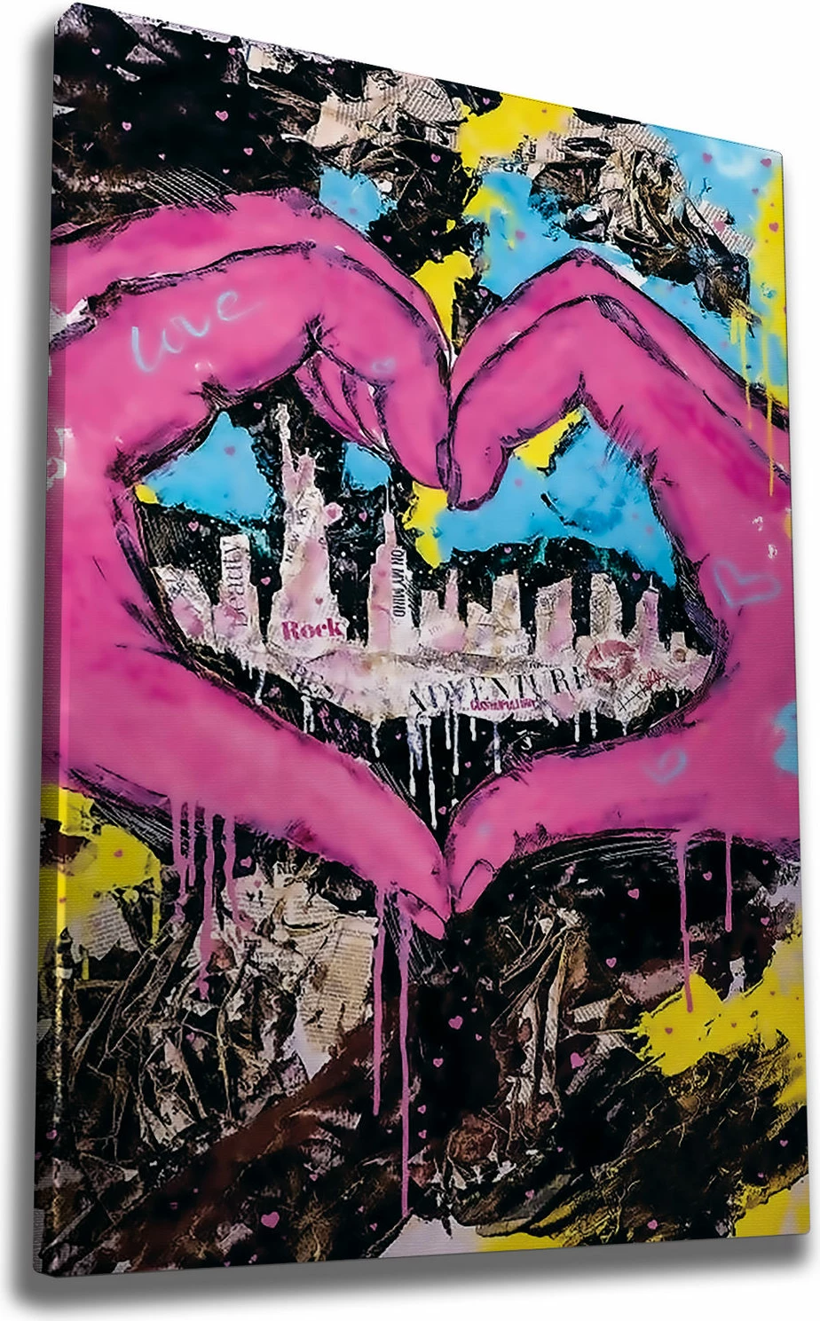 Pikturë dekorative në kanavacë Wallity, WY218, shumëngjyrëshe, 70x100cm