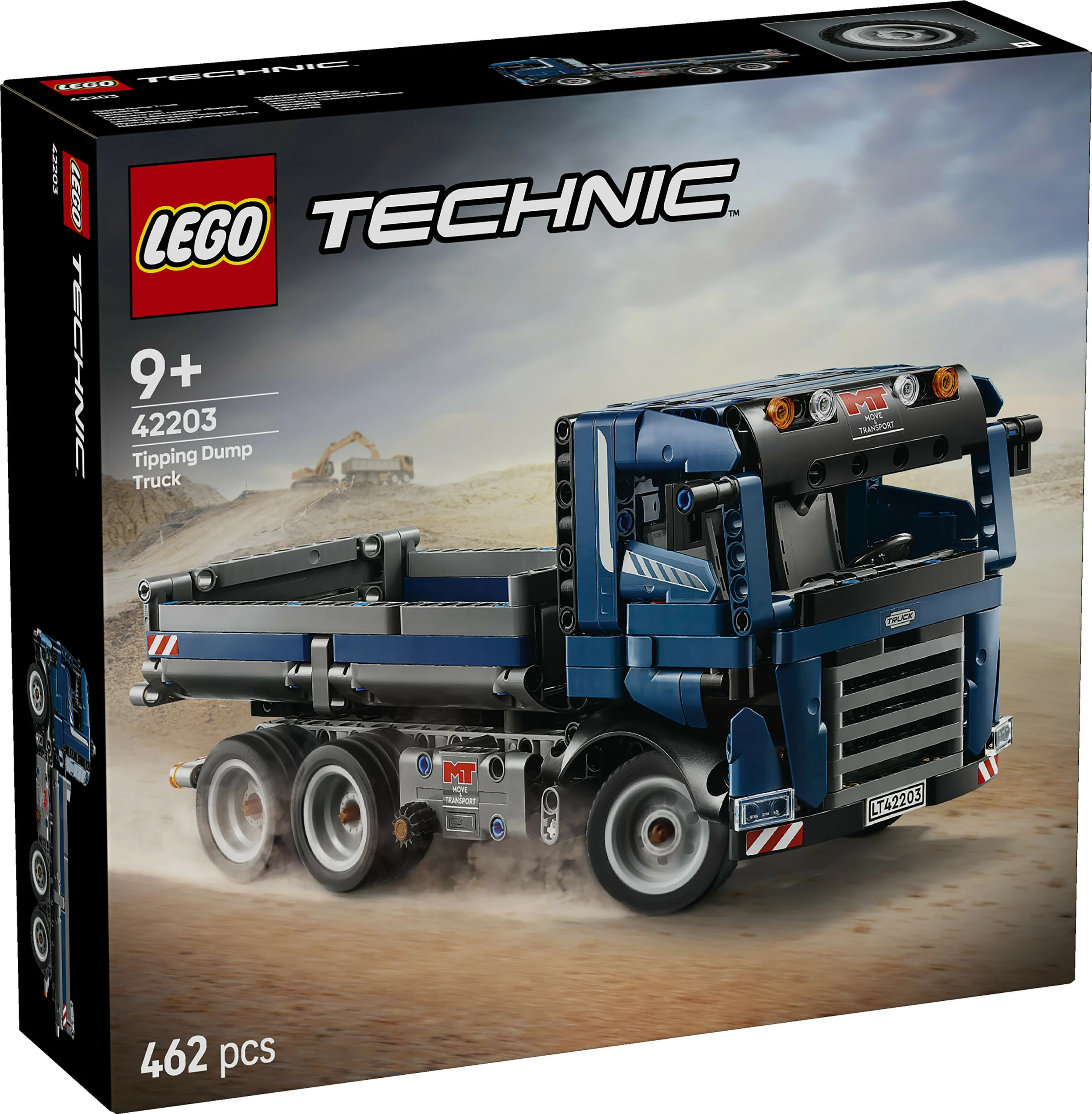 Set ndërtimi LEGO Technic Tipping Dump Truck, 462 pjesë, shumëngjyrësh