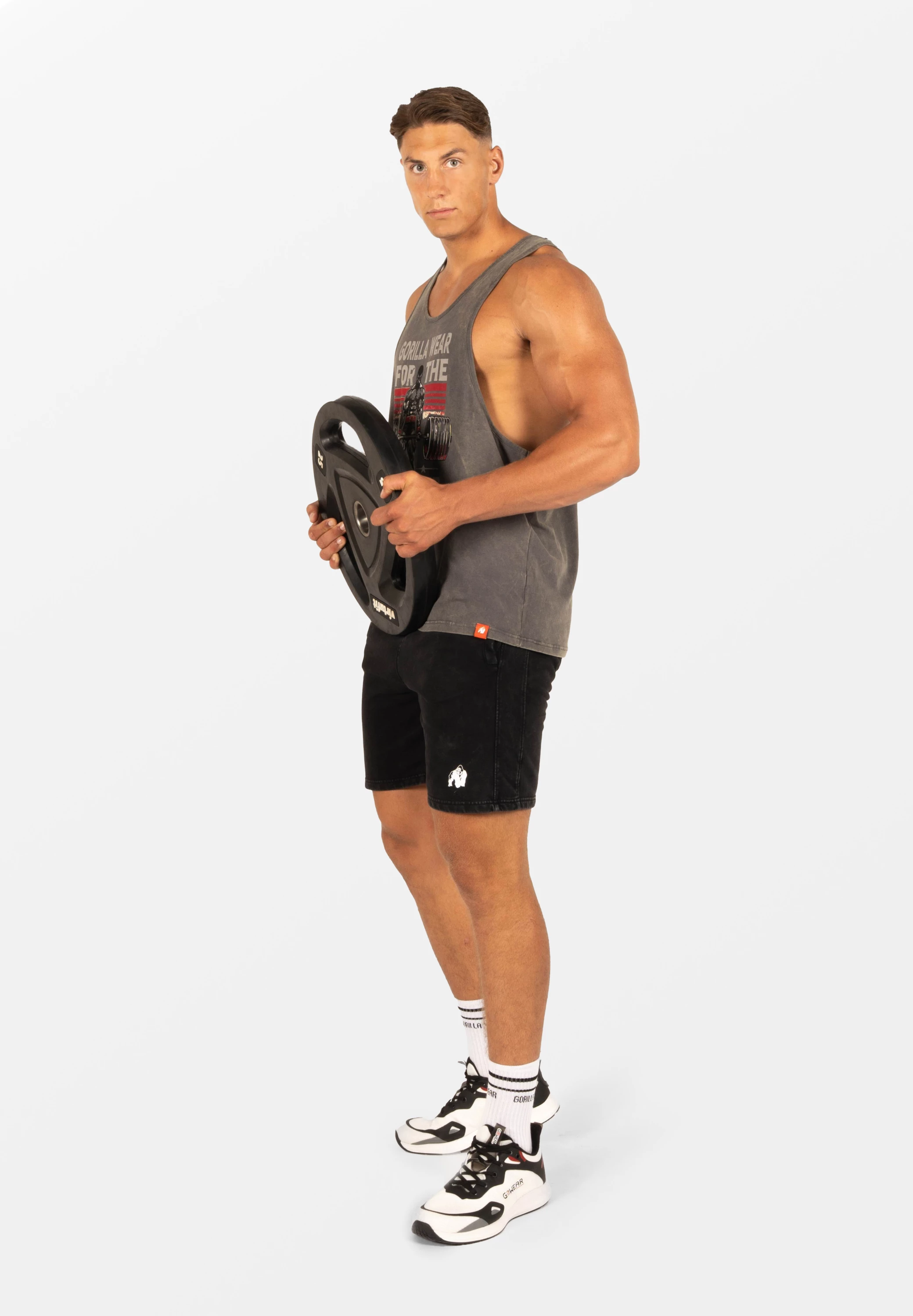 Maicë fitnesi për meshkuj Churchill - Washed Gray