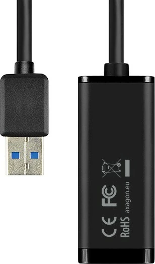 Adapter rrjeti AXAGON ADE-SR, USB-A 3.2 Gen 1, Gigabit Ethernet, i zi