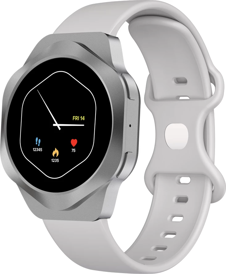 Smartwatch CANYON Hexagon SW-88 1.43" AMOLED BT-Call, set me 2 rripa, argjendtë