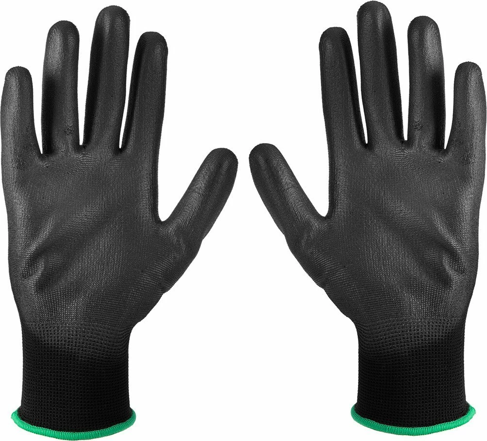 Doreza kopshti Verto, të veshura me PU, madhësia 11\", ngjyrë e zezë