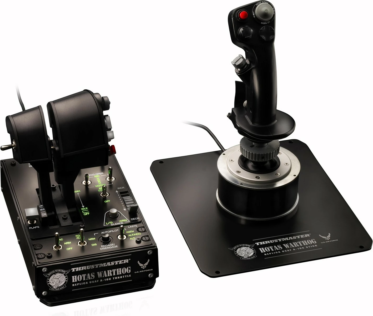 Joystick Thrustmaster Hotas Warthog për gaming, i zi