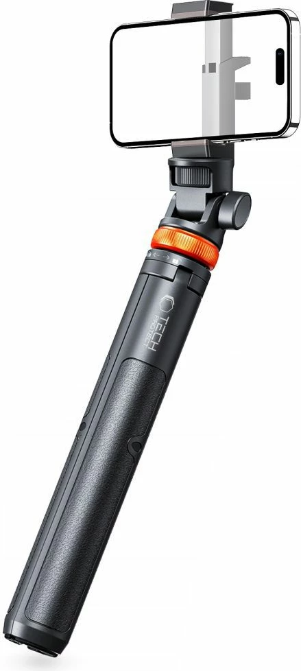 Selfie stick me tripod Tech-Protect L03S, Bluetooth, 148cm, për smartphone, e zezë
