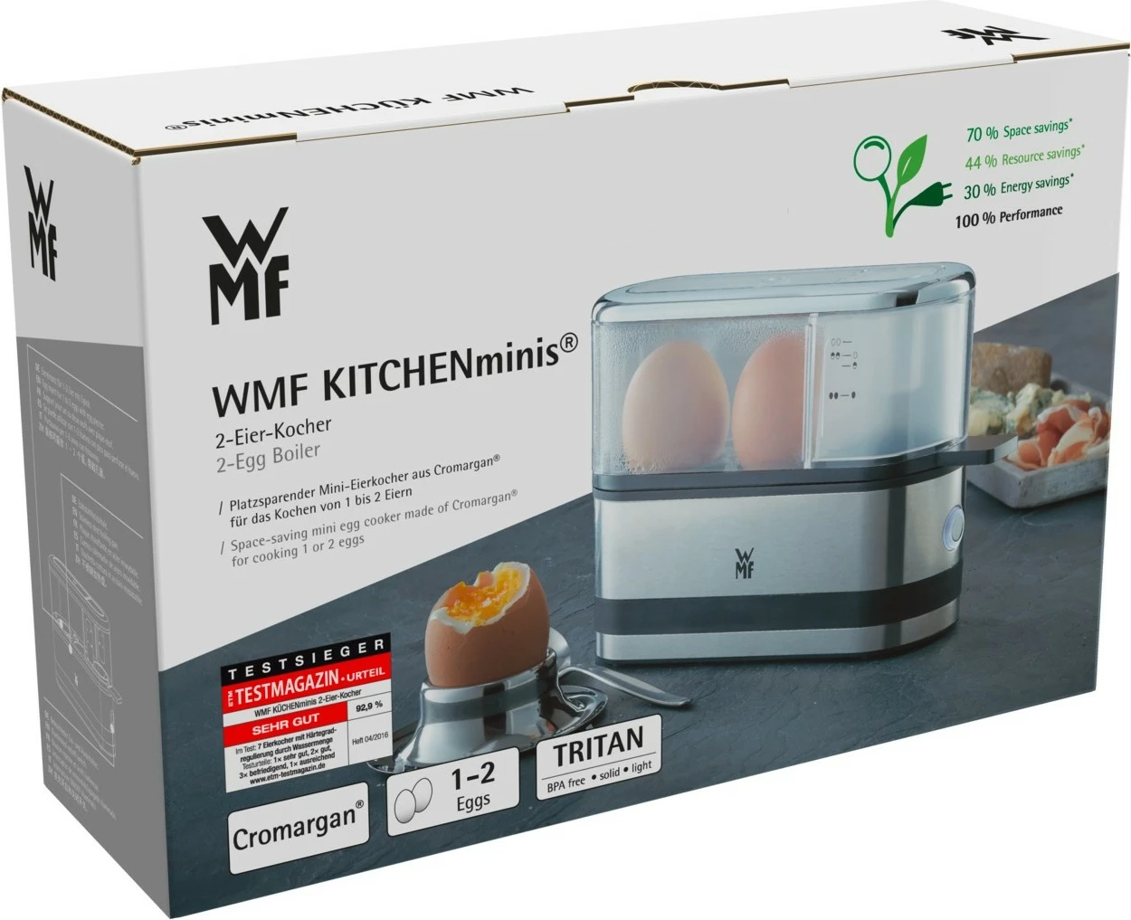 Zierës vezësh WMF KÜCHENminis 2-Eierkocher, 2 vezë, inoks