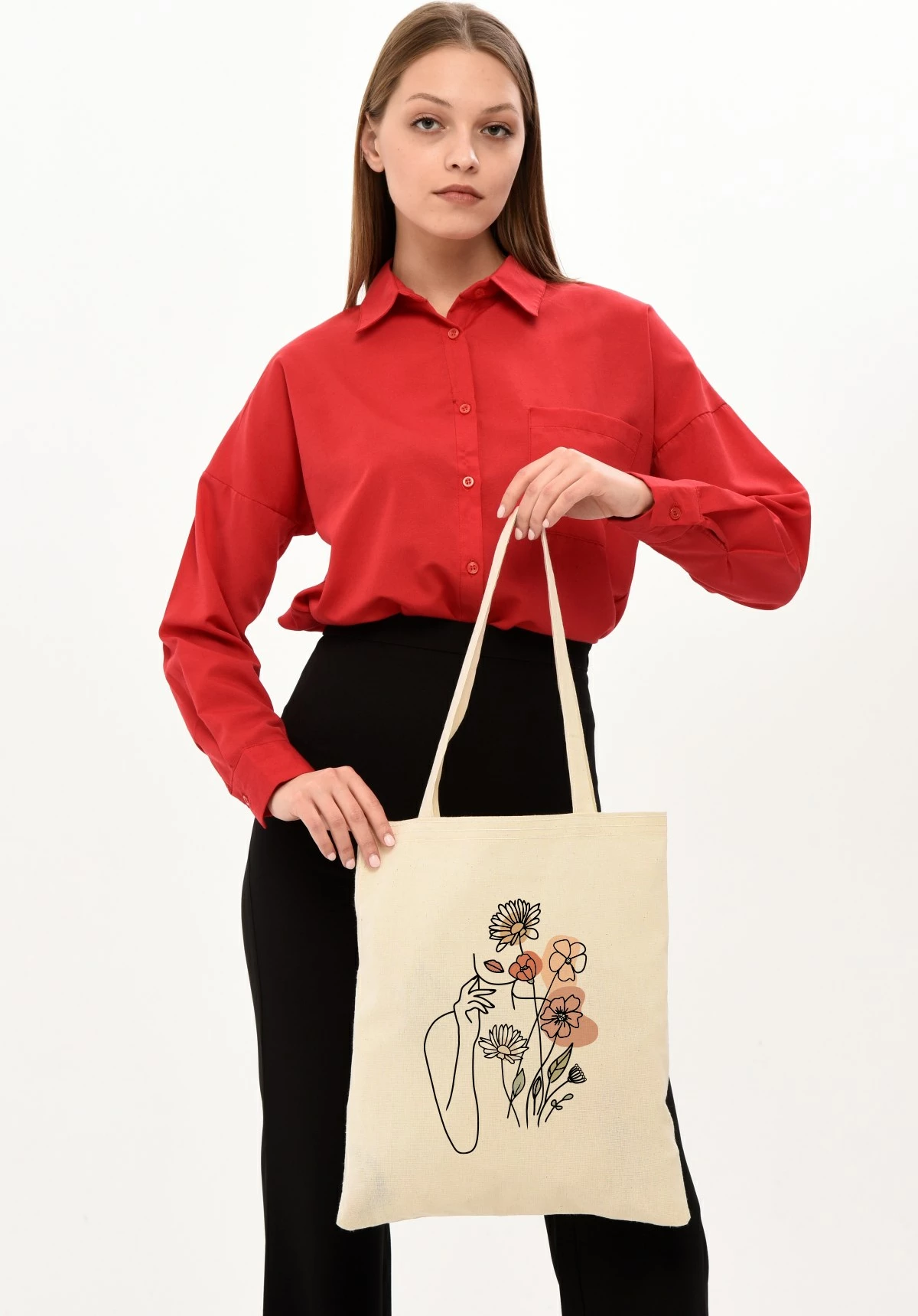 Çantë tote Zoozie Bags, krem, 0872