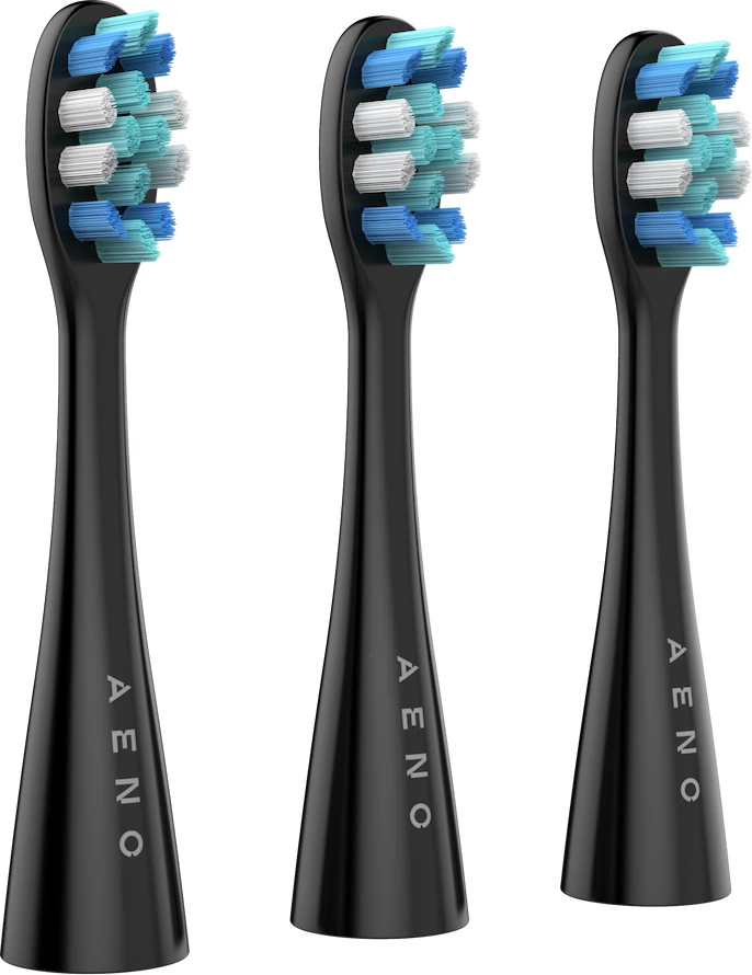 Furçë dhëmbësh elektrike sonike AENO DB2S 46000rpm, 4 mënyra + 8 smart, karikim pa kabllo, 3 koka, IPX7, e zezë