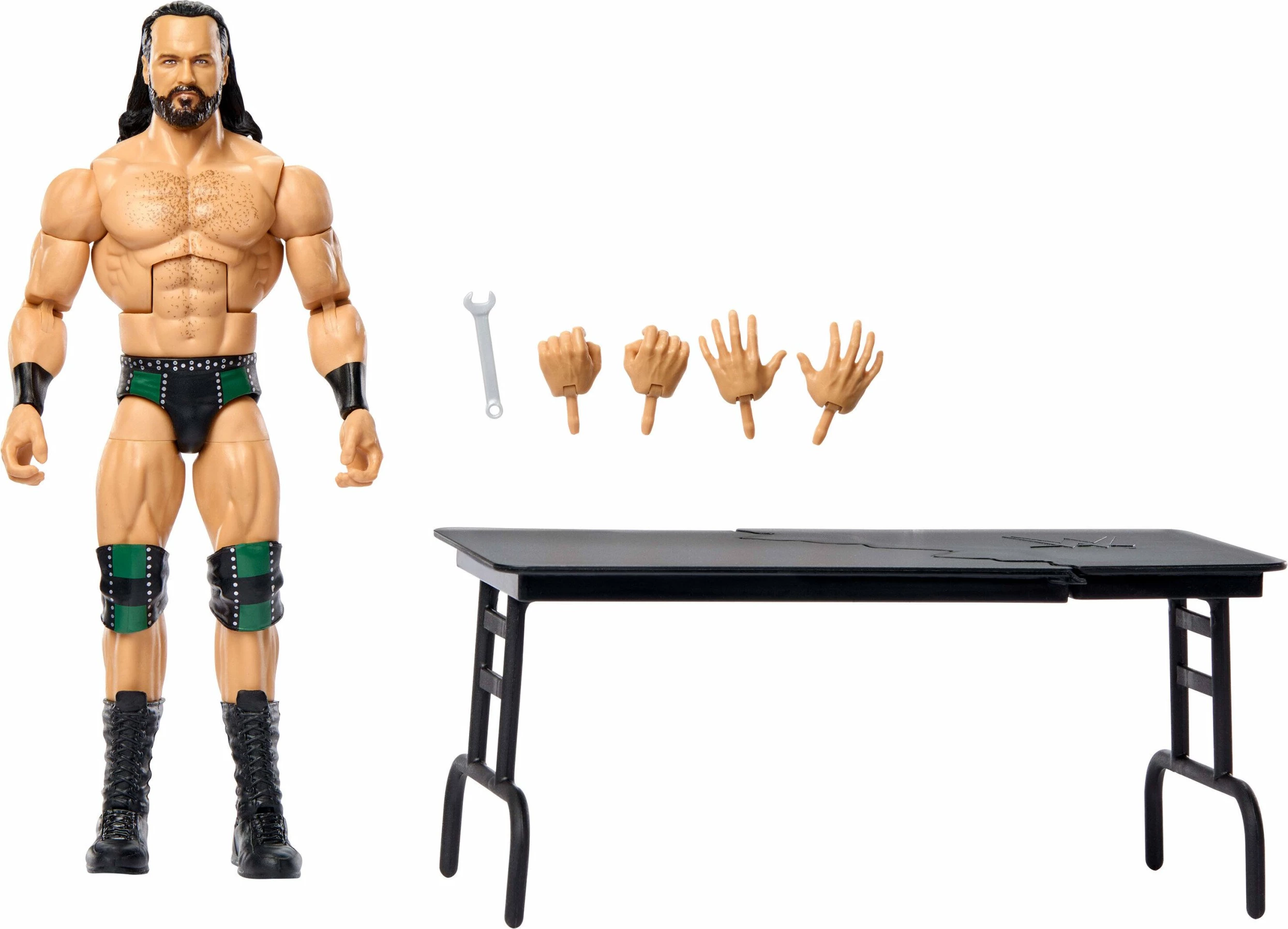 Figurë aksion Mattel WWE Elite Collection Drew McIntyre JHT63, 15 cm, 25 pika artikulimi, me duar të ndërrueshme dhe aksesorë