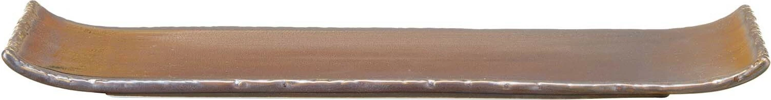 Pjatë drejtkëndore Fine Dine Aurum 260x115 mm, porcelan i vitrifikuar, kafe e errët, set 3 copë