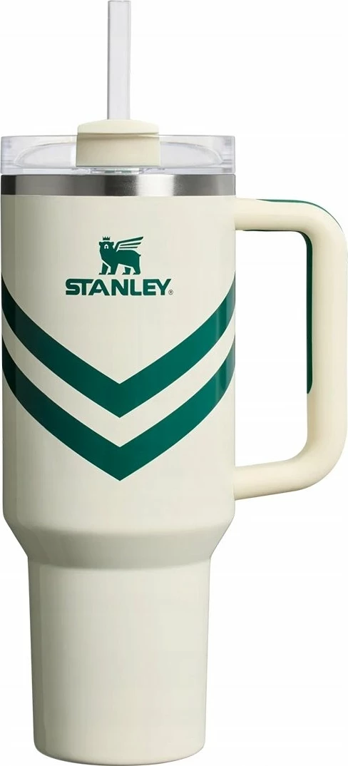 Gotë termos Stanley Quencher H2.O FlowState 1.18L, bezhë (Courtside Cream), me pipë dhe furçë pastrimi