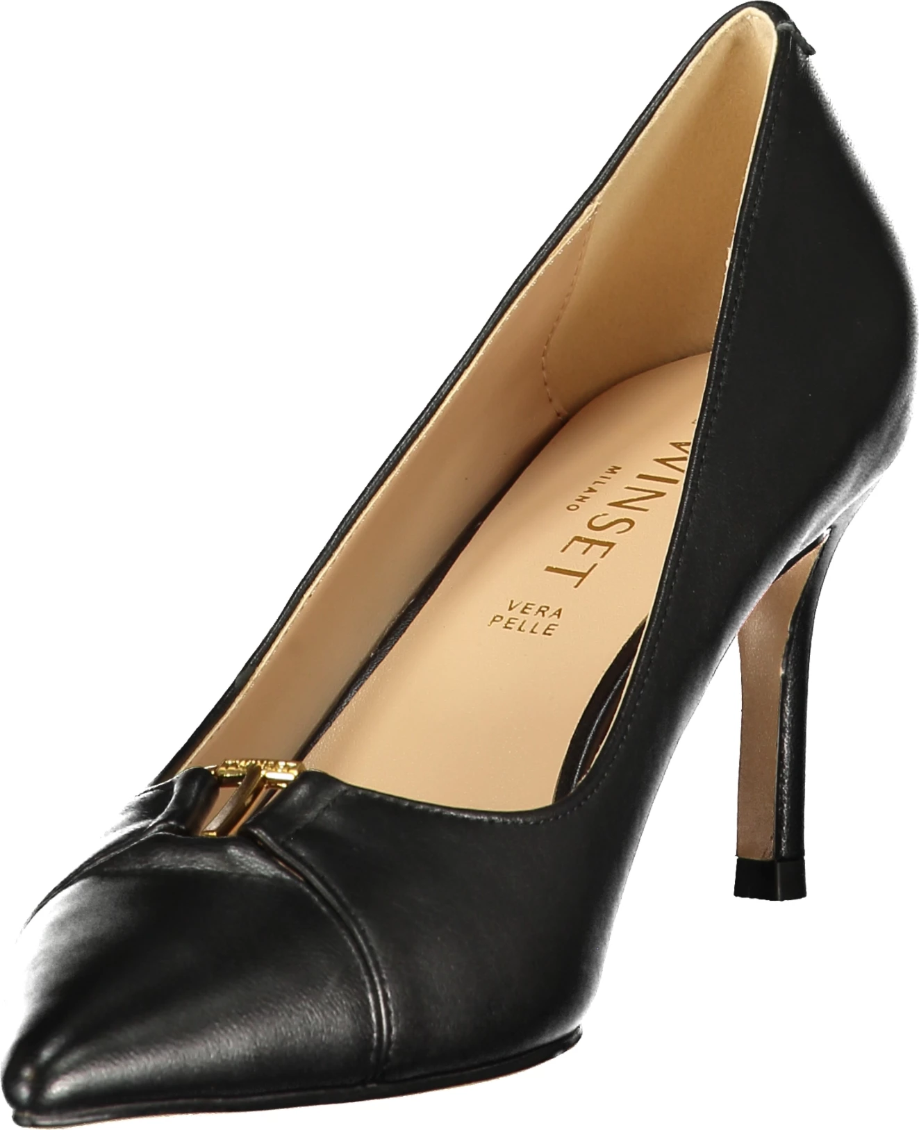 Këpucë me take TWINSET Classic femra, të zeza