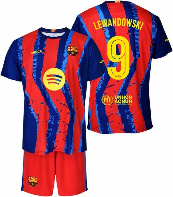 Set fanellë e shorce për fëmijë FC Barcelona Robert Lewandowski BC59EL 2025/26