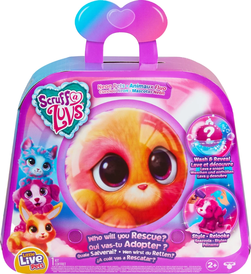 Little Live Pets Scruff-a-Luvs Neon Pets Mystery Soft Toy (Styles Vary)