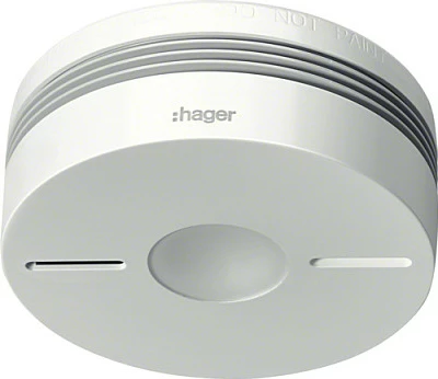 Alarm tymi Hager TG550A, wireless, 85 dB, bateri 10 vjet, i bardhë