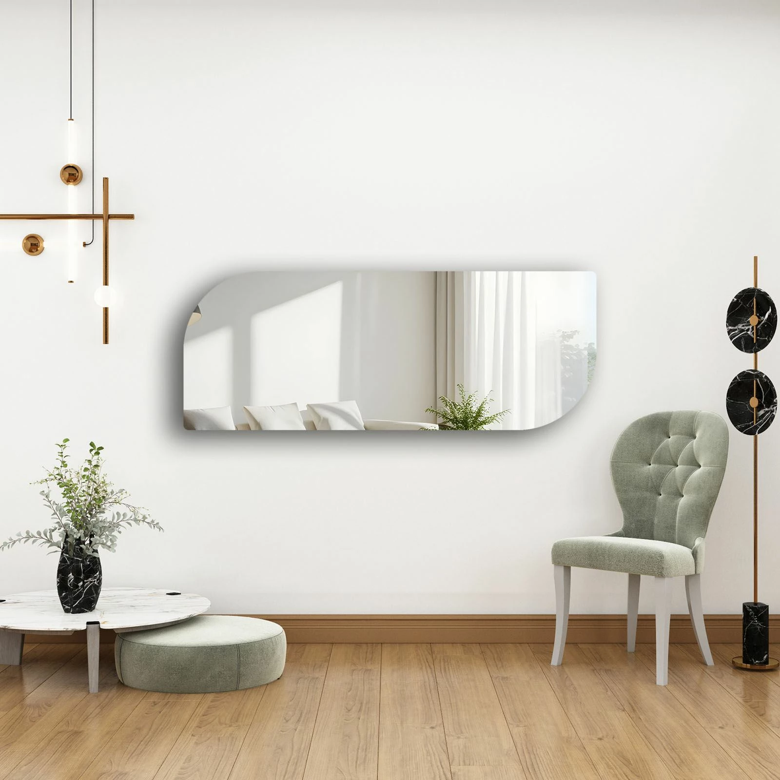 Pasqyrë Skye Decor, 52135Ayna-005, shumëngjyrëshe, 52x135cm