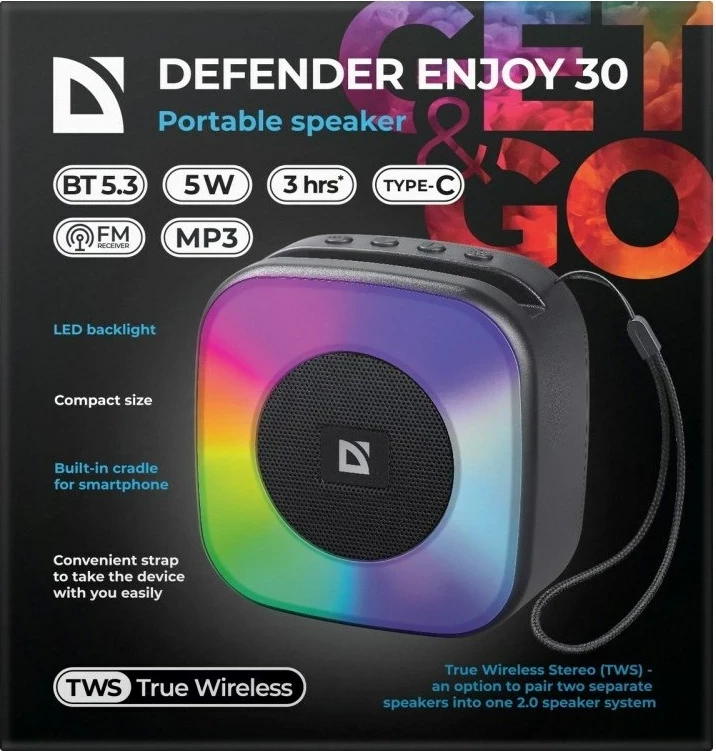 Boks Bluetooth Defender Enjoy 30, 5W, i zi