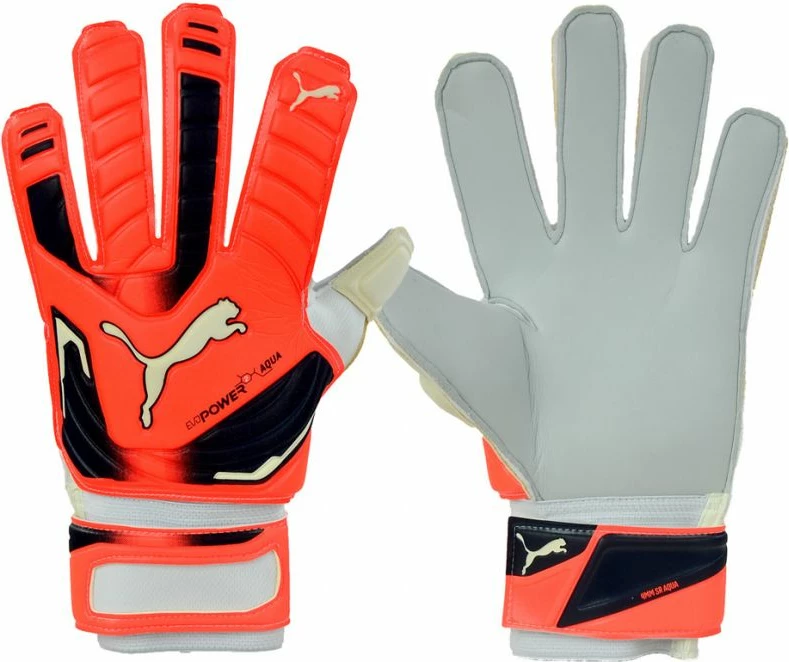 Doreza portieri Puma Evo Power Grip 2 Aqua për meshkuj dhe fëmijë, ngjyrë portokalli [Madhësia: 10.5]