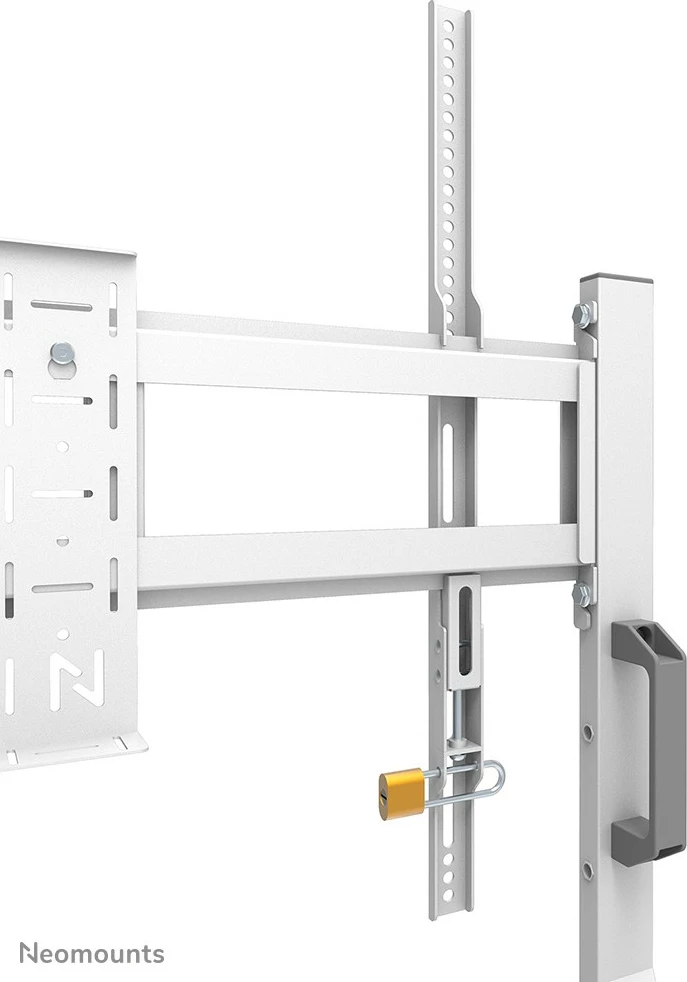 Karrocë multimediale Neomounts FL50-525WH1, për TV 55-86", çelik, e bardhë, rregullim lartësie