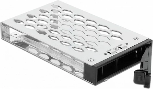 Rack mobil DeLOCK 5.25" për 4x 2.5" U.2 NVMe SSD, me kyç, alumin, i zi
