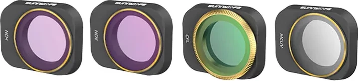 Set filtrash për dron Sunnylife MM3-FI418, UV+CPL+ND4+ND8, për DJI Mini 3 Pro/Mini 3