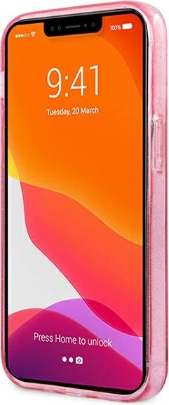 Mbështjellës Karl Lagerfeld KLHCP13SKHTUGLP për iPhone 13 mini, rozë