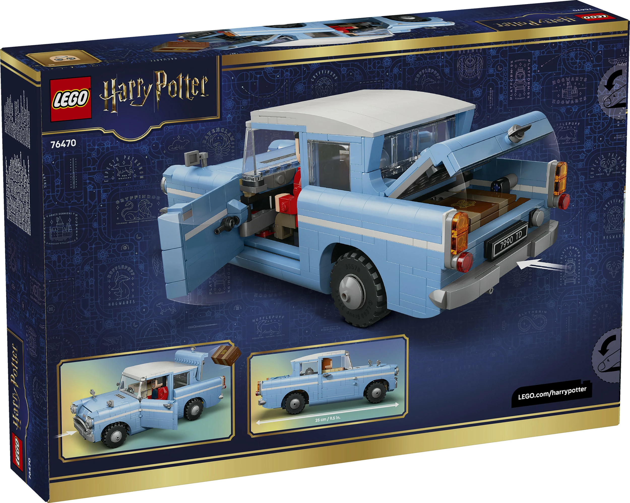 Set ndërtimi LEGO Harry Potter 76470, Enchanted Flying Ford Anglia, 868 copë, multikolor