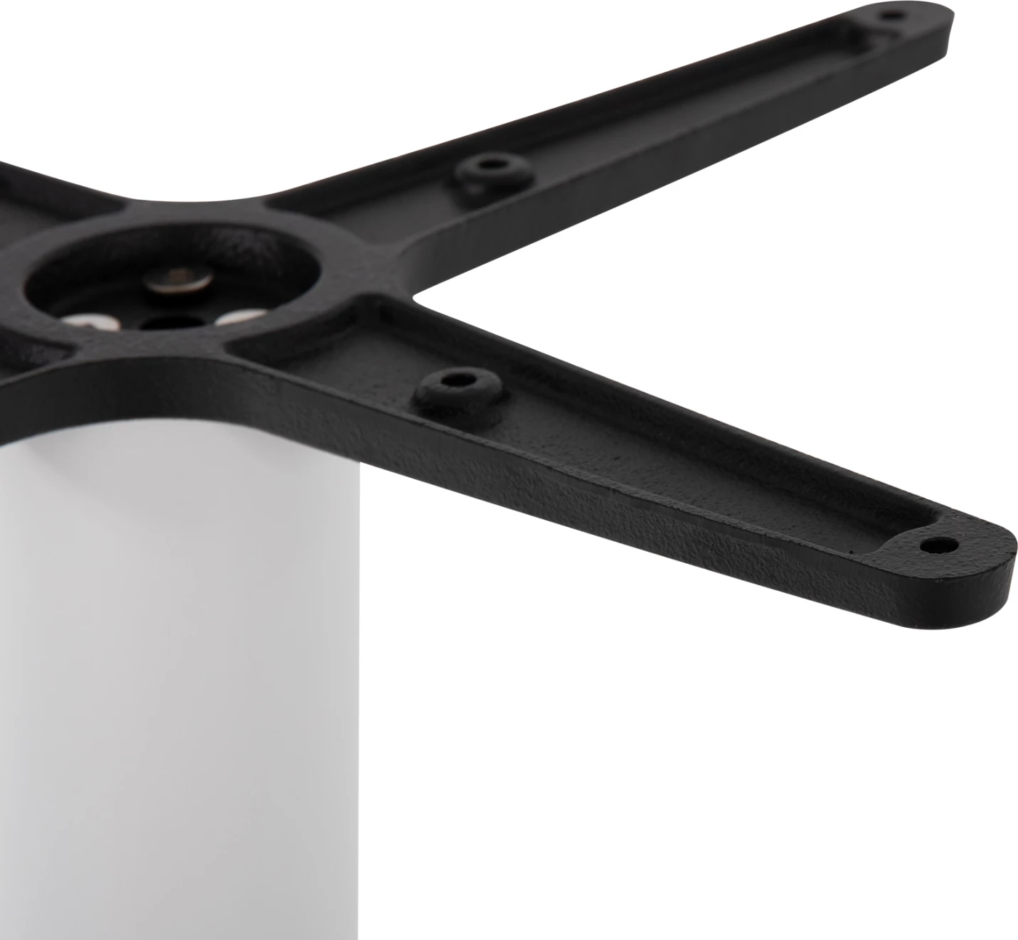 Bazë për tavolinë bari, metalike, ngjyrë e bardhë mat, FH439.02, 45x45x107H cm