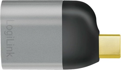 Adapter USB Type-C në DisplayPort LogiLink CUA0204, 8K, zi/gri