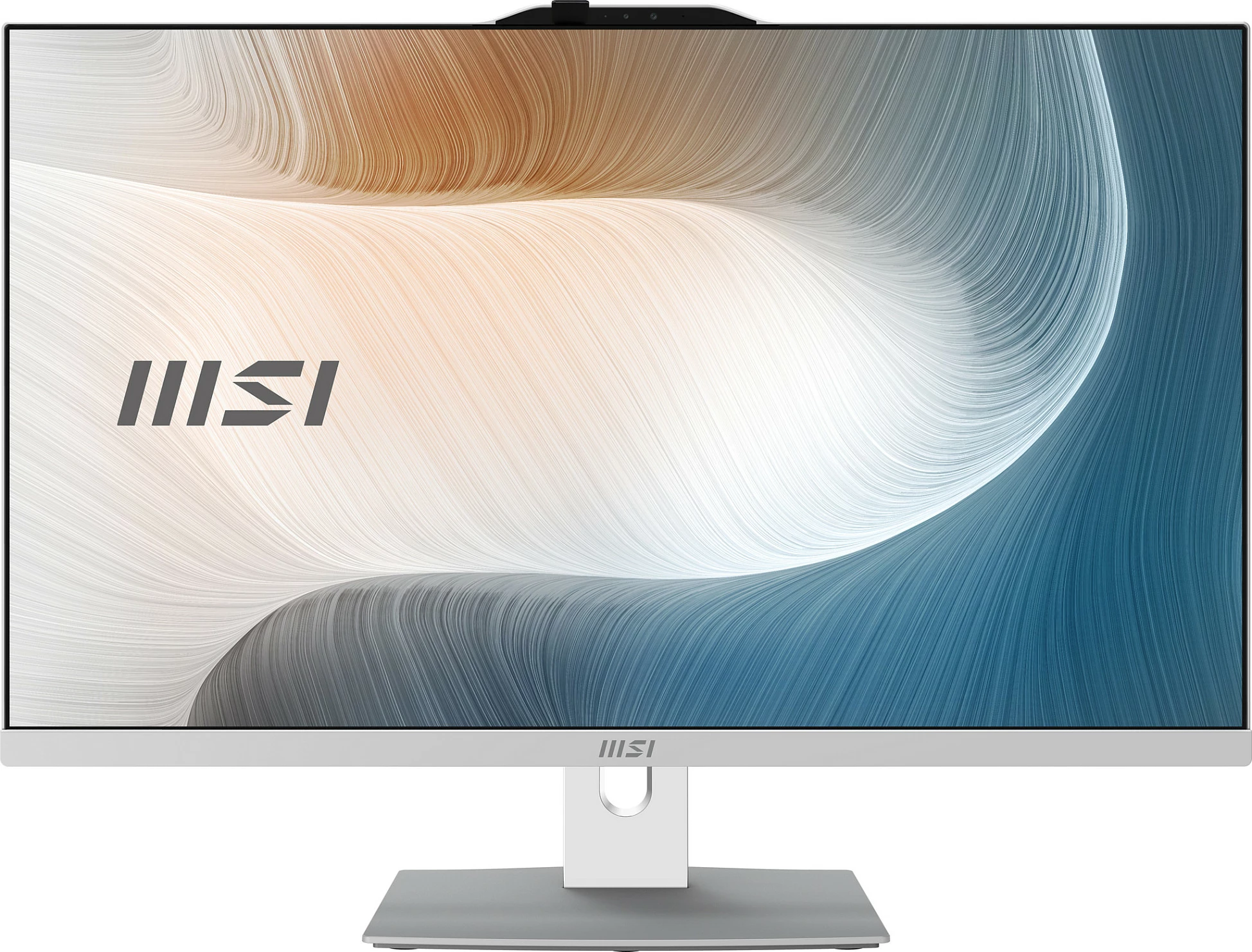 Kompjuter All-in-One MSI Modern AM242P 1M-1873AT, 23.8" FHD, Intel Core 3, 16GB RAM, 256GB SSD, Windows 11 Home, i bardhë/argjendtë