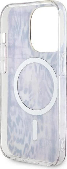 Mbështjellës Guess Leopard MagSafe për iPhone 14 Pro 6.1", Rozë