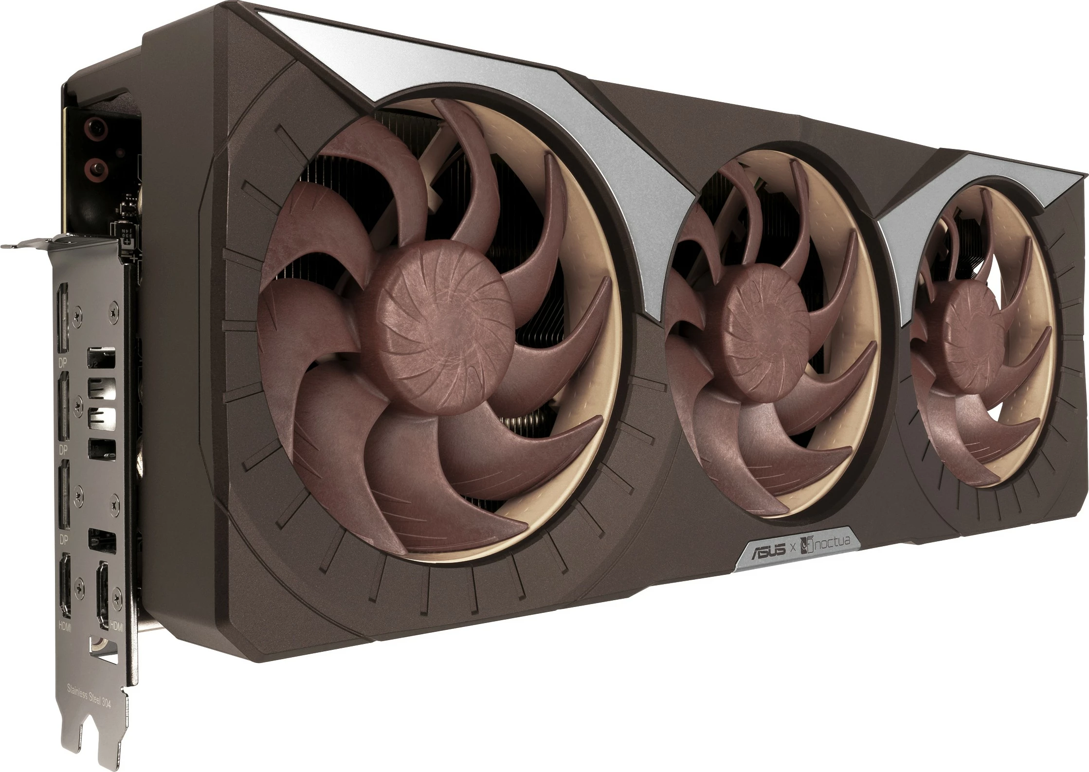 Kartelë grafike ASUS RTX 5080 Noctua OC Edition 16GB GDDR7, 3 ventilatorë, kafe