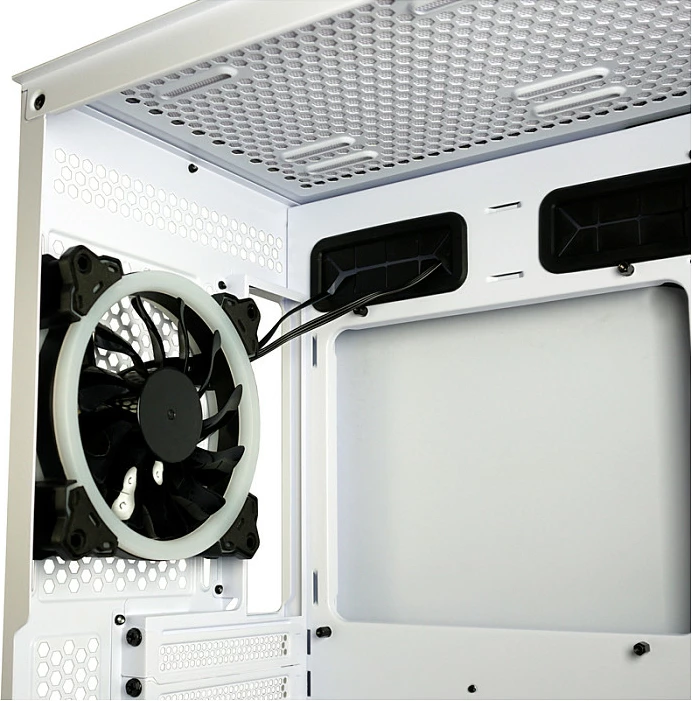 Kasë LC-Power Gaming 802W, Midi Tower, ATX/micro ATX/Mini-ITX, RGB, e bardhë