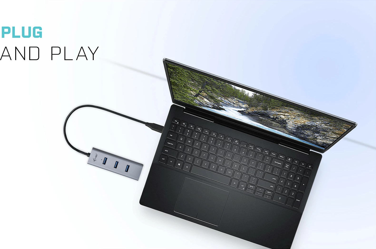 USB-C HUB I-Tec Metal 4 porta, USB 3.2 Gen 1, 5000 Mbit/s, gri