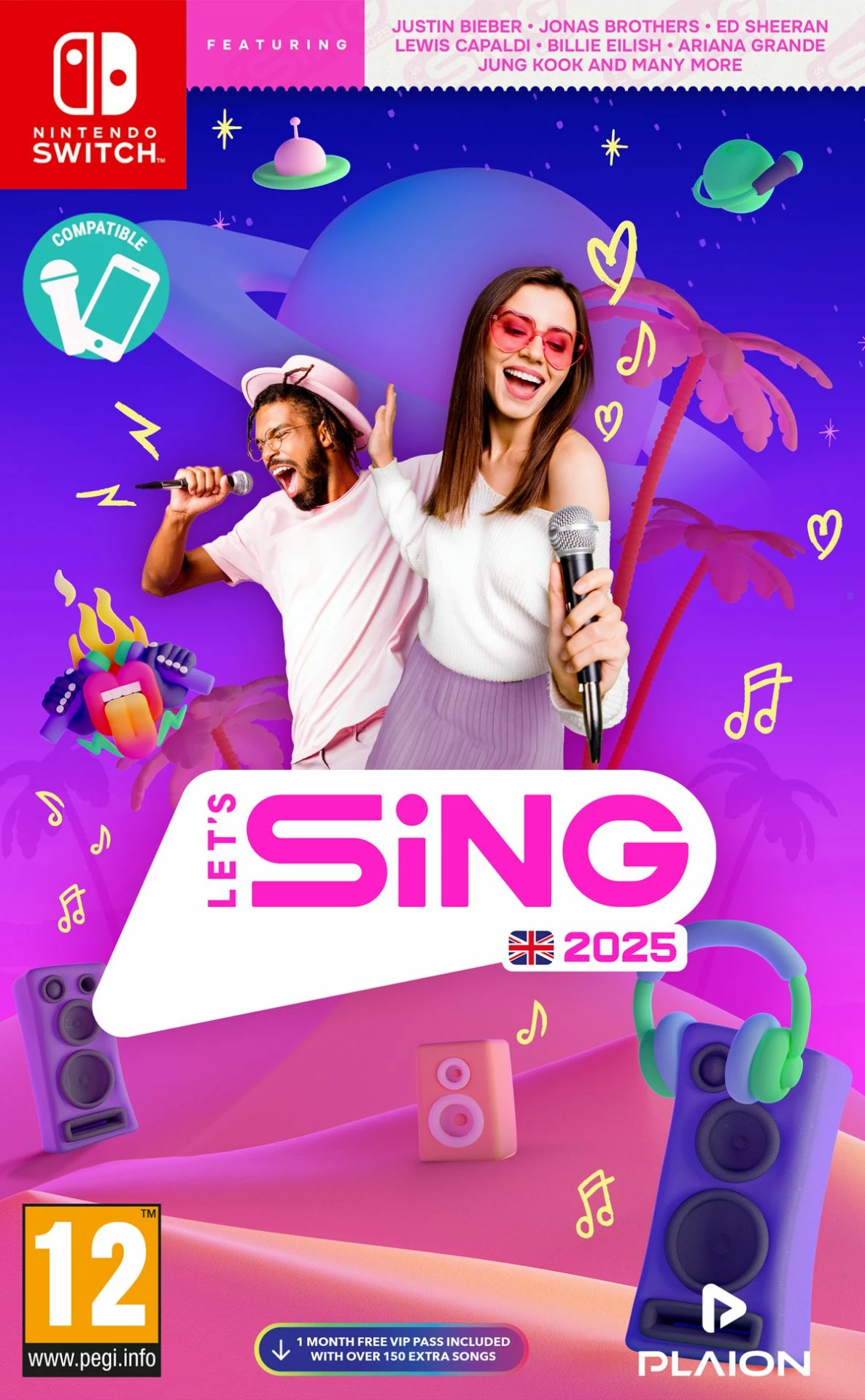 Lojë Nintendo Switch Plaion Let's Sing 2025, PEGI 12
